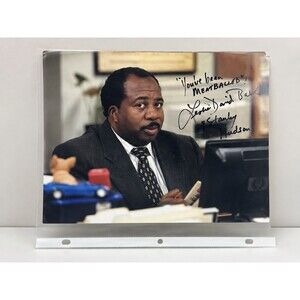 Leslie David Baker Signed 8x10 The Office Stanley Hudson Meatballed PhotoOrigina